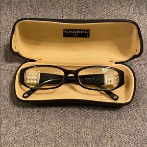 Chanel eyeglasses with real pearls